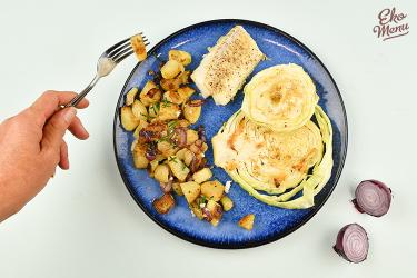 Heekfilet met koolsteak